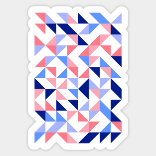 Creative Geometric Colourful Triangle Pattern #1 Sticker